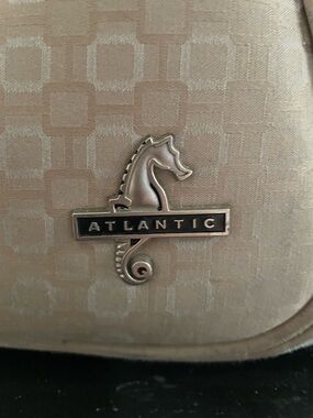 Atlantic men’s  Beige Travel Duffel Bag with Geometric Texture
